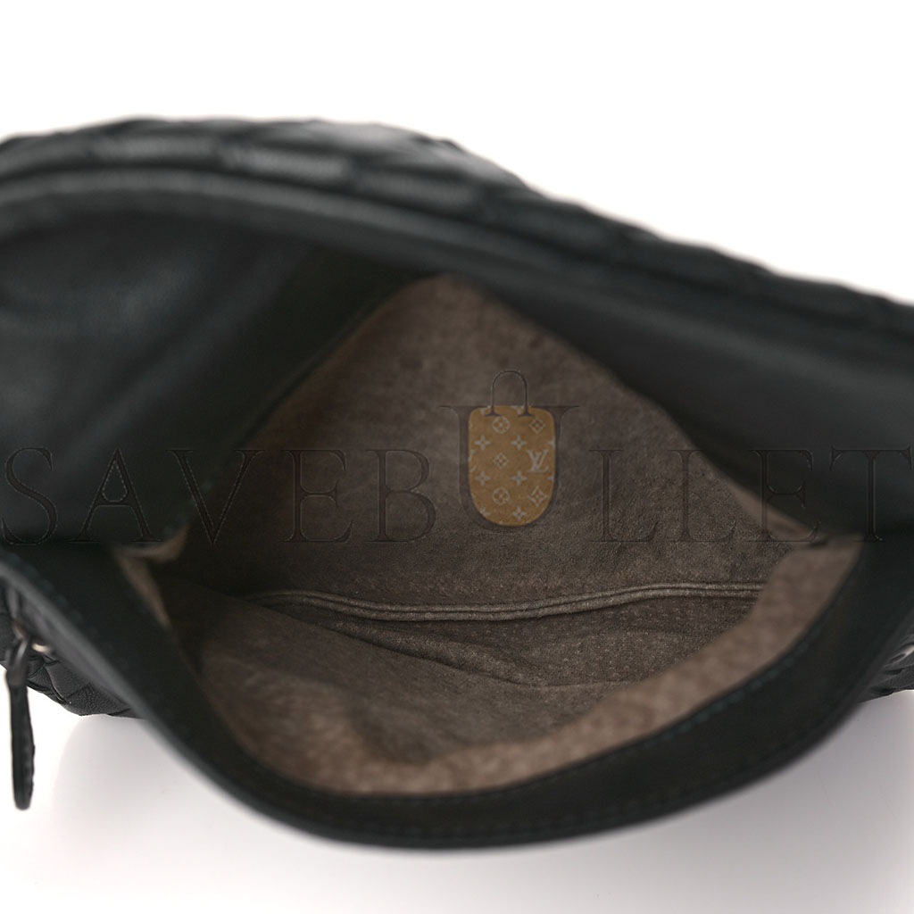 BOTTEGA VENETA NAPPA INTRECCIATO SMALL MESSENGER BAG LIGHT GREY (20*12*6cm) BOTTEGA VENETA NAPPA INTRECCIATO SMALL MESSENGER BAG LIGHT GREY (20*12*6cm)